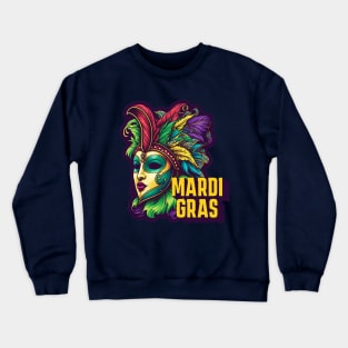 Mardi Gras Queen Crewneck Sweatshirt